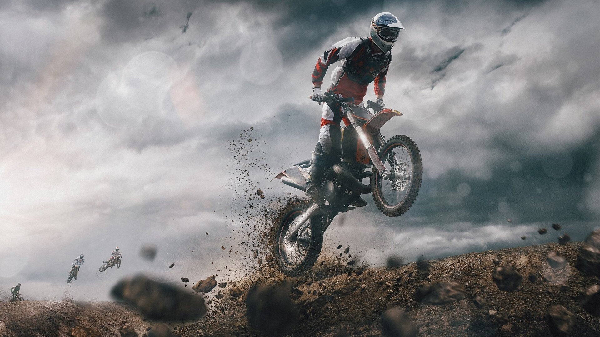 “火热每一秒：激燃的赛车激情”，赛车激烈角逐的场面描写